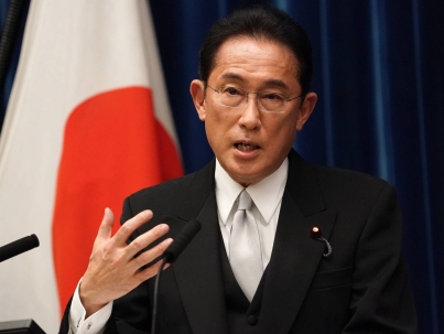 Fumio Kishida, Japan's prime minister, speaks during a news conference at the prime minister's official residence in Tokyo, Japan, on Monday,  Oct. 4, 2021. Kishida replaced the top ministers responsible for managing the Covid-19 pandemic as he announced a new cabinet on Monday, amid pressure on the government to reopen the economy while avoiding another wave of infections. Photographer: Toru Hanai/Bloomberg